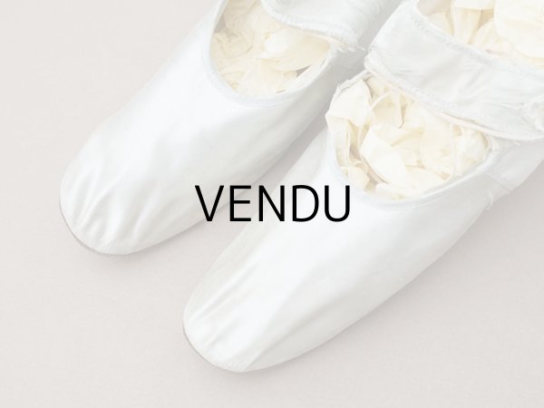 画像2: ＊蚤の市＊アンティーク ウェディングシューズ パウダーブルー (2)