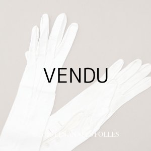 画像: ＊蚤の市＊アンティーク ウェディング用グローブ 本革製 ギャラリーラファイエット百貨店