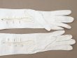 画像2: ＊蚤の市＊アンティーク ウェディング用グローブ 本革製 ギャラリーラファイエット百貨店 (2)