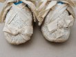 画像4: ＊蚤の市＊1900年頃 アンティーク 淡いブルー＆オフホワイトのツイード生地 ベビーシューズ   (4)