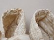 画像8: ＊蚤の市＊1900年頃 アンティーク 淡いブルー＆オフホワイトのツイード生地 ベビーシューズ   (8)