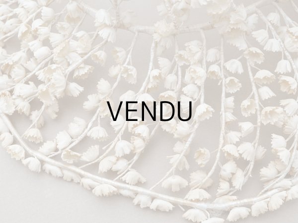 画像8: アンティーク 鈴蘭の布花 ヘッドドレス (8)