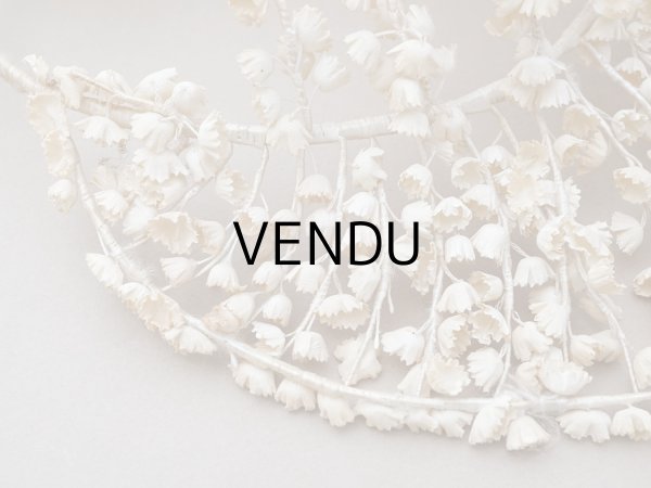 画像7: アンティーク 鈴蘭の布花 ヘッドドレス (7)