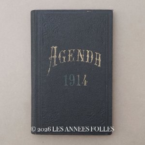 画像: ＊蚤の市＊1914年 アンティーク 未使用の手帳 スケジュール帳 AGENDA 1914