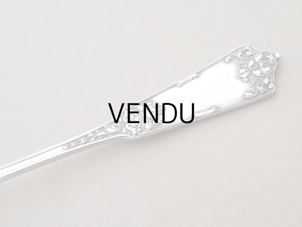 画像2: 19世紀末 アンティーク シルバー製 シュガースプーン 花模様 シルバー950 (2)