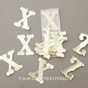 画像: ＊蚤の市セット＊19世紀末 イニシャル アルファベットのラベル 2種のセット 