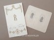 画像1: ＊蚤の市＊アンティーク メニューカード＆モノグラムのデザイン画 (1)