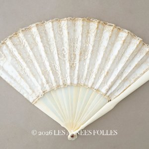 画像: *蚤の市*19世紀末 アンティーク レースのファン