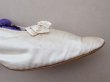 画像10: アンティーク ウェディング シューズ オフホワイトのシルクサテン (10)