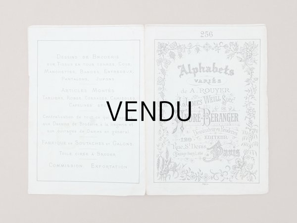 画像11: ＊蚤の市セット＊アンティーク 刺繍図案帳 2点セット (11)