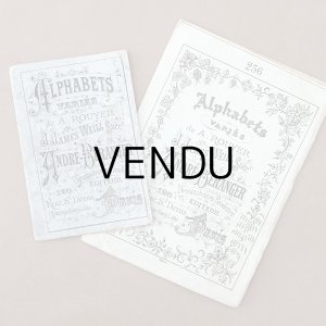画像: *蚤の市セット*アンティーク 刺繍図案帳 2点セット
