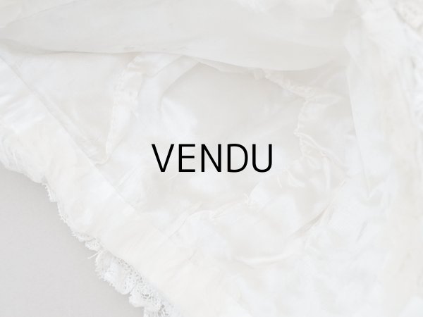 画像6: ＊蚤の市＊1900年頃  アンティーク ベビー用 ボネ (6)