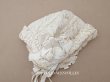 画像1: ＊蚤の市＊1900年頃  アンティーク ベビー用 ボネ (1)