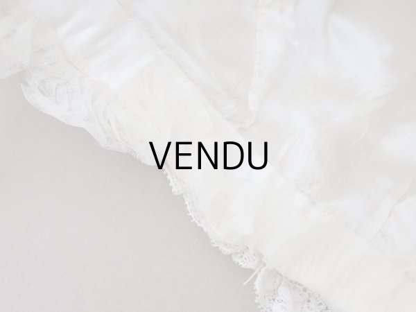 画像7: ＊蚤の市＊1900年頃  アンティーク ベビー用 ボネ (7)