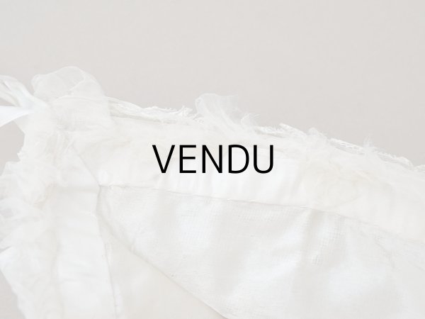 画像8: ＊蚤の市＊1900年頃  アンティーク ベビー用 ボネ (8)