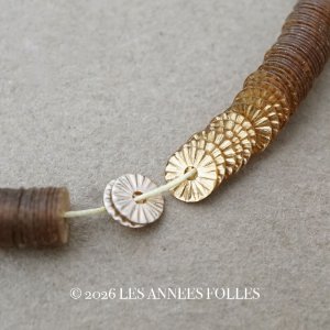 画像: アンティーク ゼラチン製  スパンコール ソレイユ 4mm シルバー & ゴールド  ダブルフェイス