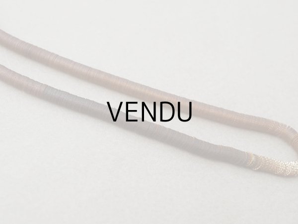画像4: アンティーク ゼラチン製  スパンコール ソレイユ 4mm コッパー & シャンパンゴールド ダブルフェイス (4)
