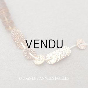 画像: アンティーク ゼラチン製  スパンコール ソレイユ 4mm コッパー & シャンパンゴールド ダブルフェイス