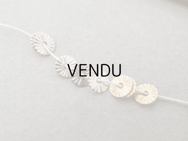 画像5: アンティーク ゼラチン製  スパンコール ソレイユ 4mm コッパー & シャンパンゴールド ダブルフェイス (5)
