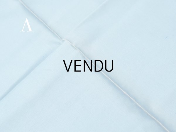 画像6: ＊蚤の市＊アンティーク シルク製 ファブリック ブルー 2点セット 124×100cm 124×45cm (6)