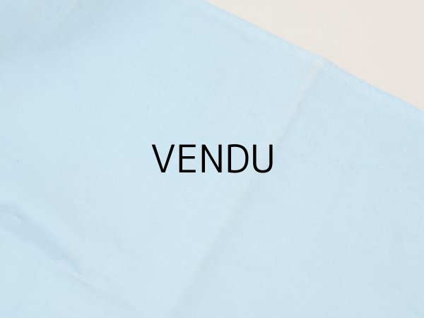 画像7: ＊蚤の市＊アンティーク シルク製 ファブリック ブルー 2点セット 124×100cm 124×45cm (7)