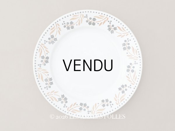 画像1: 1886〜1938年 アンティーク プレート 鈴蘭 - GIEN - (1)