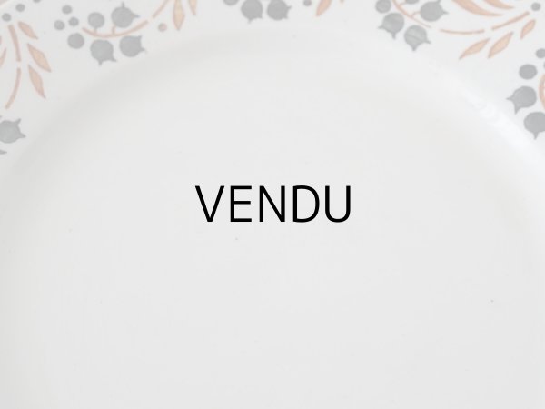 画像3: 1886〜1938年 アンティーク プレート 鈴蘭 - GIEN - (3)