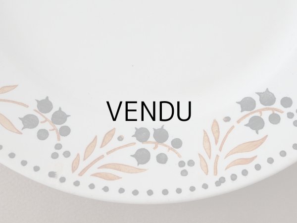 画像5: 1886〜1938年 アンティーク プレート 鈴蘭 - GIEN - (5)