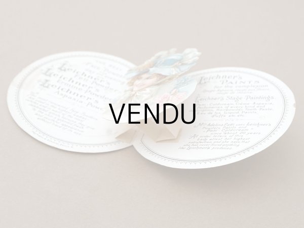 画像3: アンティーク 見開き型 パフュームカード PARFUMERIE THEATRALE L.Leichner's Fettpuder BERLIN (3)