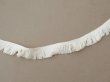 画像4: 1900年頃 アンティーク ドレスの裾用 フリンジのトリム オフホワイト 2cm幅  (4)