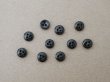 画像3: アンティーク 極小 6mm ガラスボタン 10ピースのセット黒 ドール用  (3)