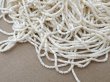 画像3: アンティーク シードビーズ オフホワイト ガラス ビーズ 1cm=5粒 50g (3)