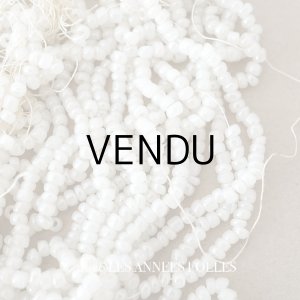 画像: *蚤の市*アンティーク シードビーズ パール加工 ガラスビーズ 1cm=5.5粒 70g