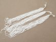画像2: アンティーク ガラス製 サティネビーズ ホワイト 30〜31g 1cm=7.5粒 (2)