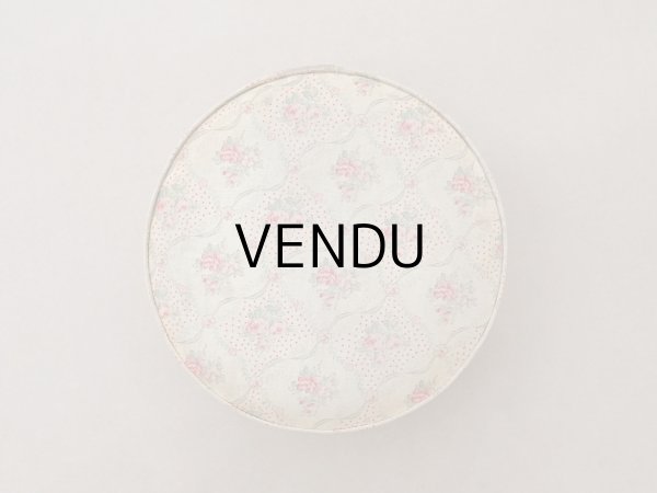 画像2: 【16周年セール対象外】アンティーク ピンクの薔薇模様 カルトナージュボックス (2)