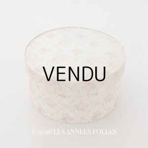 画像: 【16周年セール対象外】アンティーク ピンクの薔薇模様 カルトナージュボックス