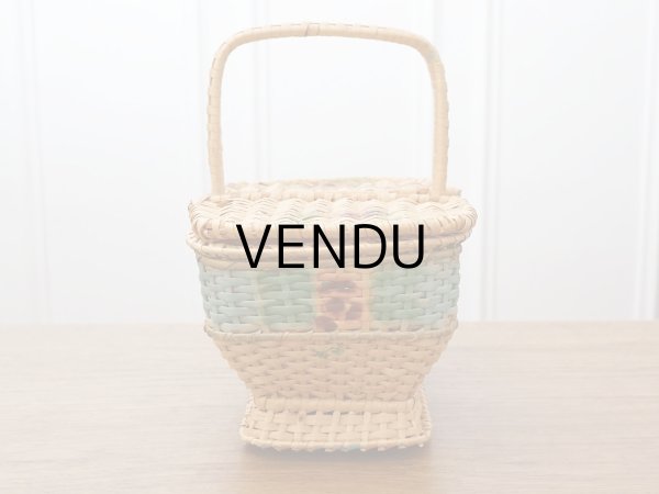 画像4: アンティーク  薔薇のパニエ ローズパニエ (4)