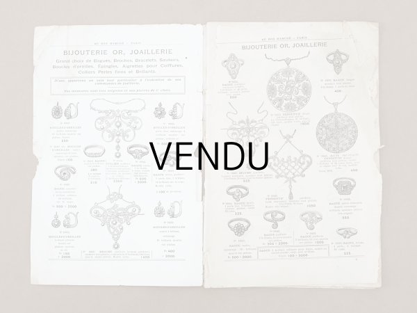 画像4: 【16周年セール対象外】1911年 アンティーク ボンマルシェ ジュエリーのカタログ Bijouterie - AU BON MARCHE - (4)