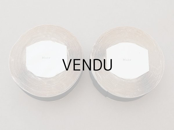 画像5: 未使用 アンティーク リボン サテン&グログランのダブルフェイス 10m 2.6cm幅 黒 (5)