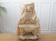 画像2: 【セール対象外】19世紀末 カルトナージュラック コワフーズ 鏡台 子供用の玩具  (2)