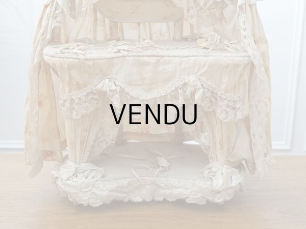 画像15: 【セール対象外】19世紀末 カルトナージュラック コワフーズ 鏡台 子供用の玩具  (15)