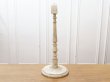 画像4: アンティーク ディスプレイスタンド オフホワイト パールリム 高さ 約47.5cm (4)