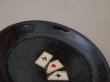 画像2: 19世紀 アンティーク パピエマシェ トランプ柄 小さなトレイ コースター ナポレオン3世時代  (2)
