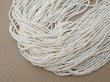 画像9: アンティーク 極小 パールホワイトのシードビーズ 1cm=10粒 47〜50g (9)