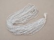 画像4: アンティーク ガラス製 クリア カット入り 六角形 シードビーズ 1cm=6.5粒 31〜38g (4)