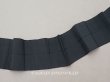 画像1: ＊蚤の市＊アンティーク シルク製 ピコットリボン 黒のライン入り 65cm 8.1cm幅 (1)