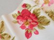 画像3: 19世紀 アンティーク シルク製 幅広リボン ベルベットの薔薇模様  175cm 13cm幅 (3)