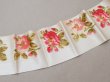 画像6: 19世紀 アンティーク シルク製 幅広リボン ベルベットの薔薇模様  175cm 13cm幅 (6)
