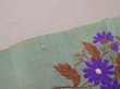 画像5: ＊蚤の市＊19世紀 アンティーク シルク製  花束の刺繍入り 幅広リボン 鈴蘭 1.9m (5)