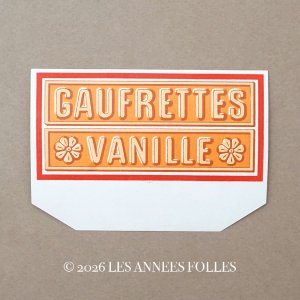 画像: 1900年頃 アンティーク ラベル 『LU』バニラウエハース GAUFRETTES VANILLE NANTES  - LEFEVRE-UTILE -